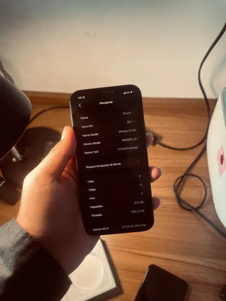 Ip 12p 512 becuk lcd ORI batre gantian ifixed