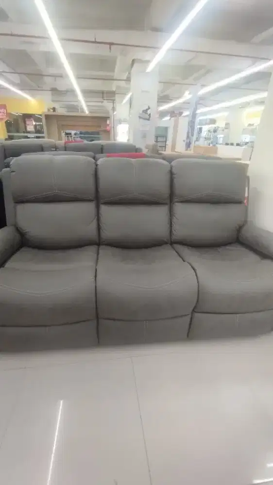 NATHAN SOFA SET RECLINER 3+2+1 GREY