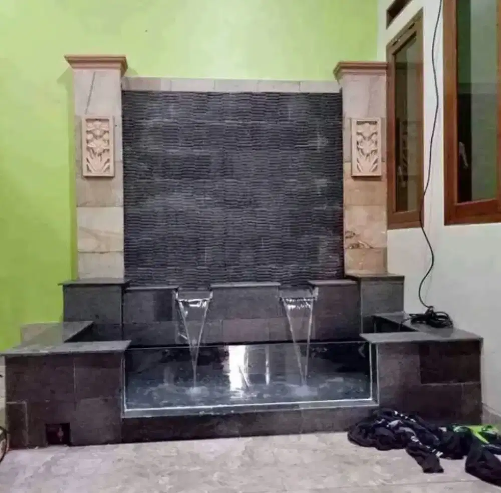 kolam minimalis ikan koi