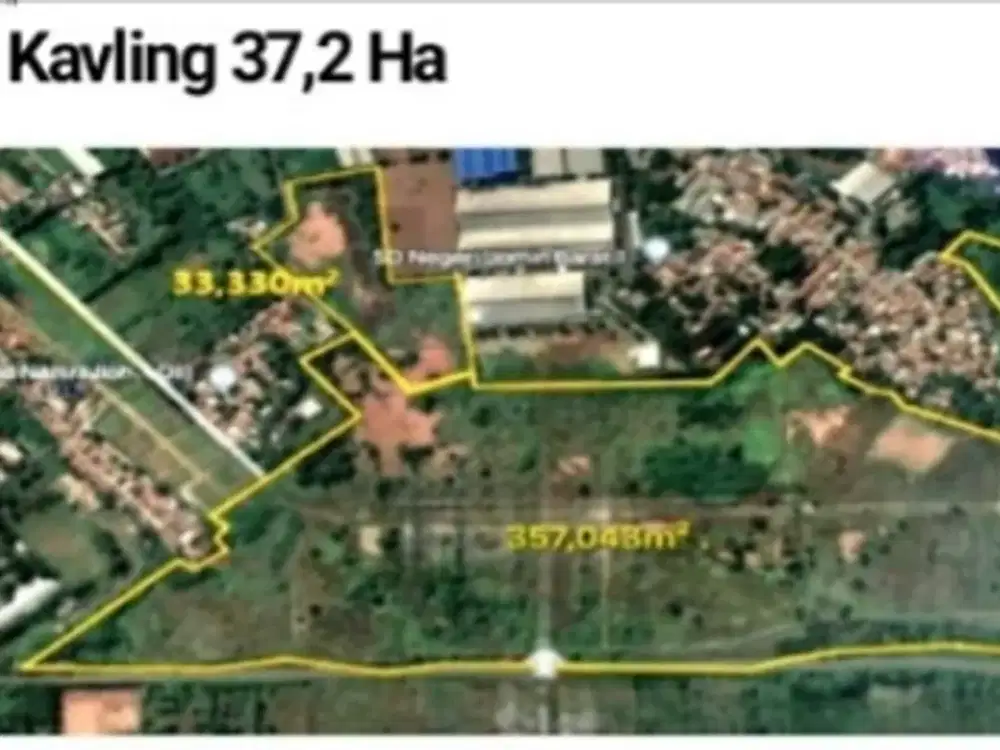 DIJUAL TANAH MURAH LUAS 37,2Ha ZONA INDUSTRI DI CIKAMPEK KARAWANG
