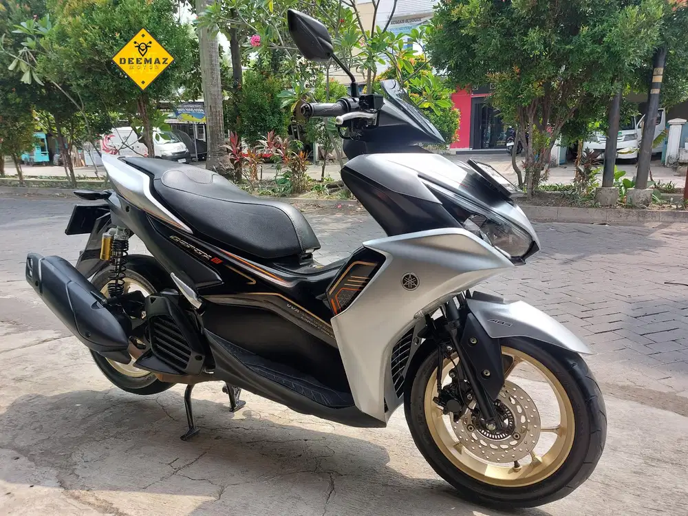 (DP 300 Rb)‼️ Aerox S ABS Keyless Connected Silver 2023 Cash & Kredit