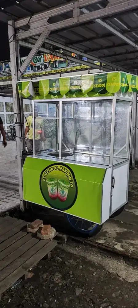 Jual gerobak plus over tempat