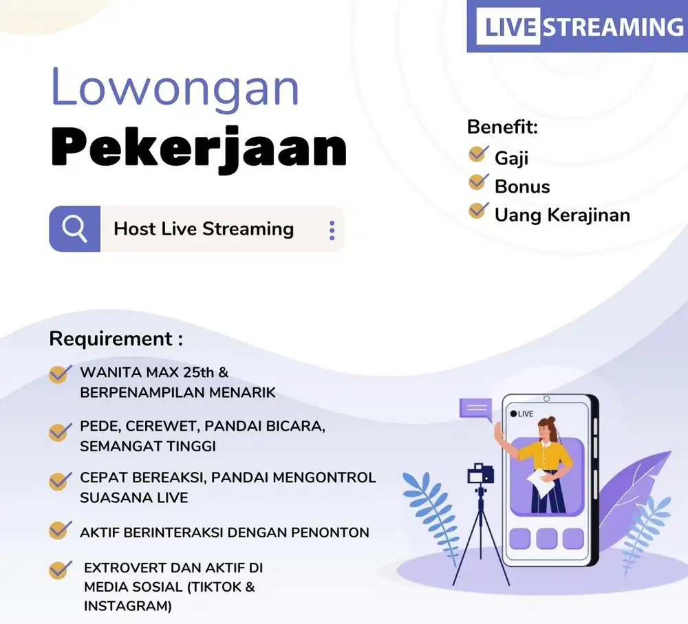 HOST LIVESTREAM (wanita) FASHION ANAK