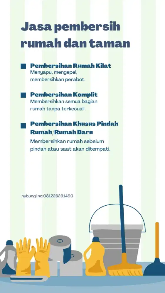Jasa Kuli pembersih,rapih dan insyaallah amanah