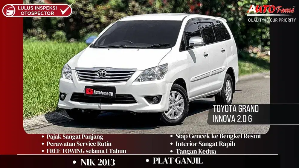 Toyota Grand Innova 2.0 G AT Bensin 2013