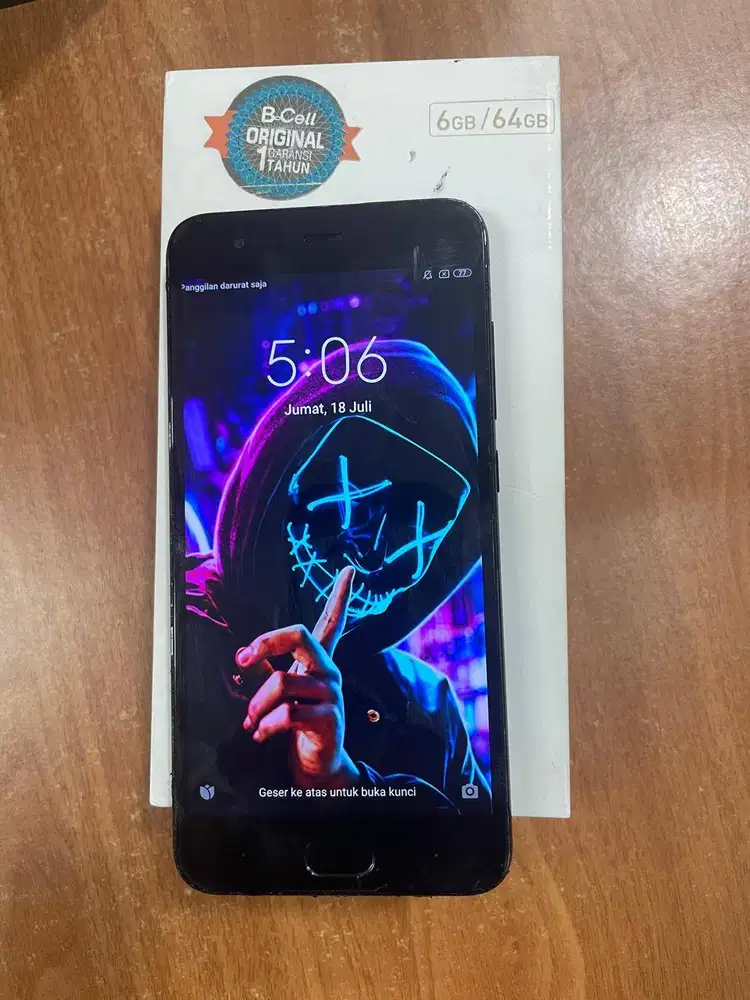 HP XIAOMI MI 6 6GB/64GB BEKAS- BLACK