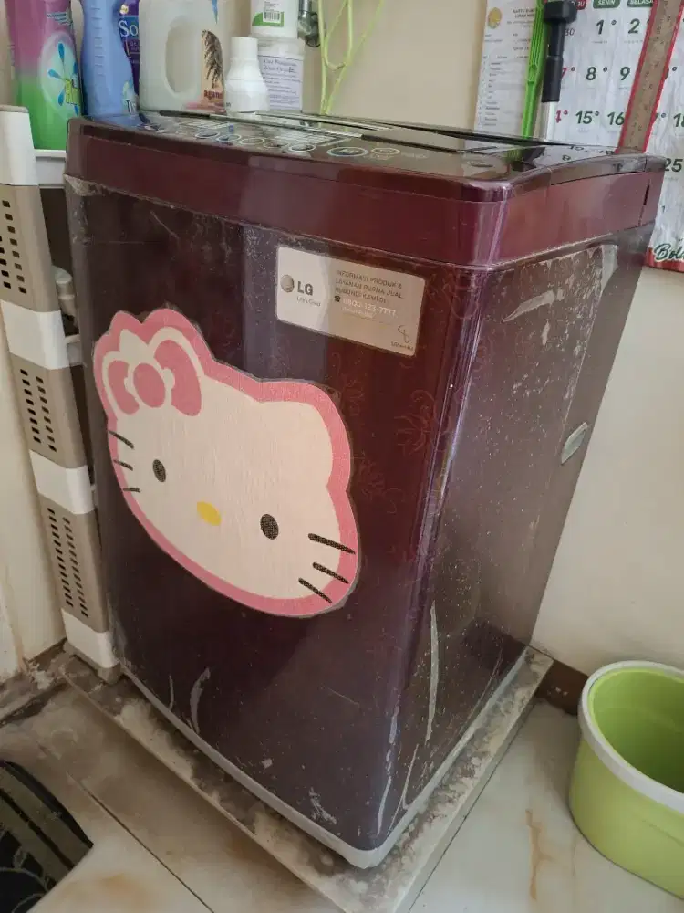Mesin cuci Top Loading 1Tabung LG 8,5kg Turbo Drum Washing