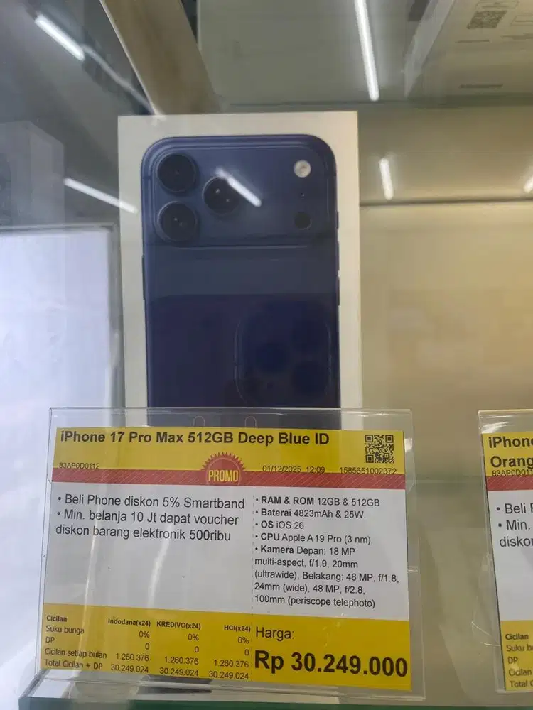 Iphone 17 Pro Max 512GB #BisaCicilanPakaiKREDIVO