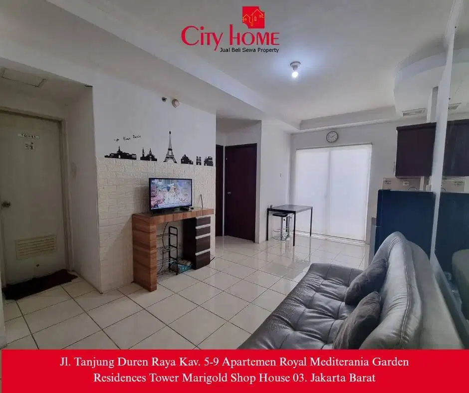Disewakan Apartemen 2 Kamar Tipe Hook Full Furnished Jakarta Barat