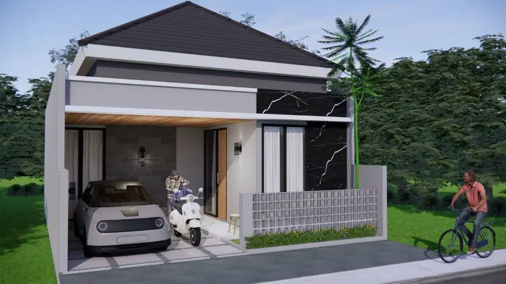 Proses Bangun Rumah Modern dekat Pasar Cebongan Sleman
