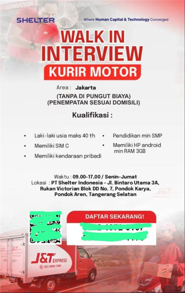 KURIR MOTOR J&T