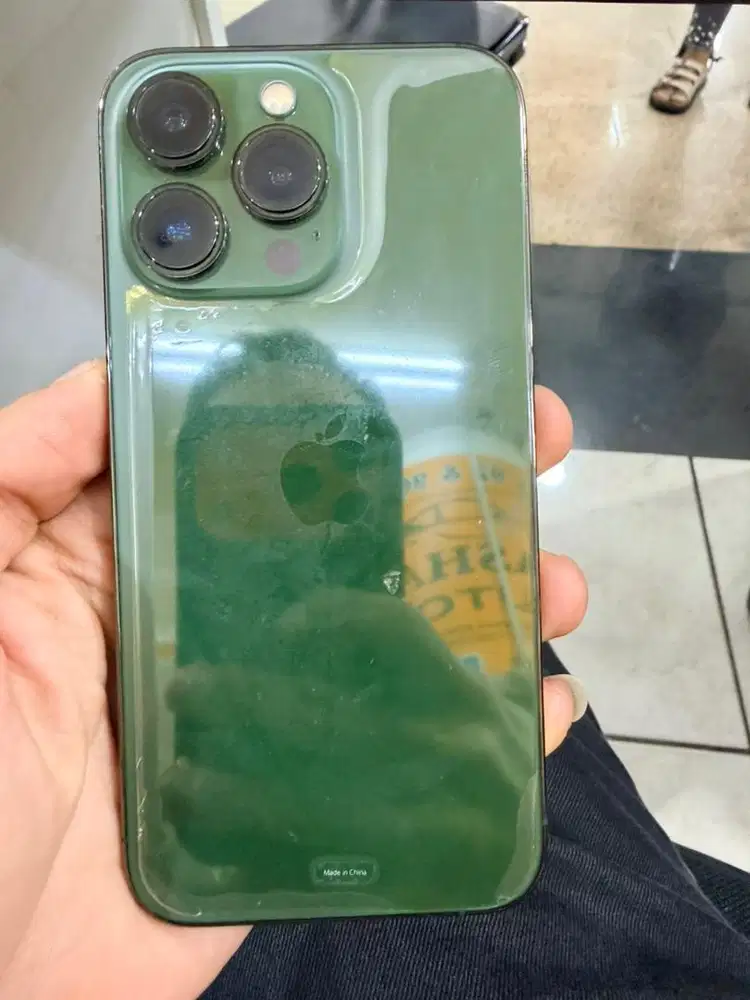 Iphone 13 Pro 128 GB Green Kondisi 99% Mulis Garansi Ibox