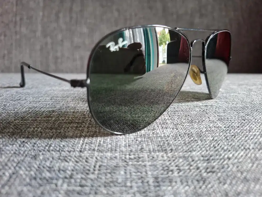 Kacamata sunglasses rayban aviatormade in italy original like new