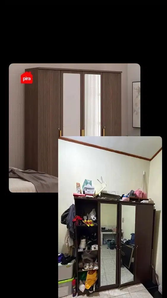 LEMARI PIRA 4 PINTU