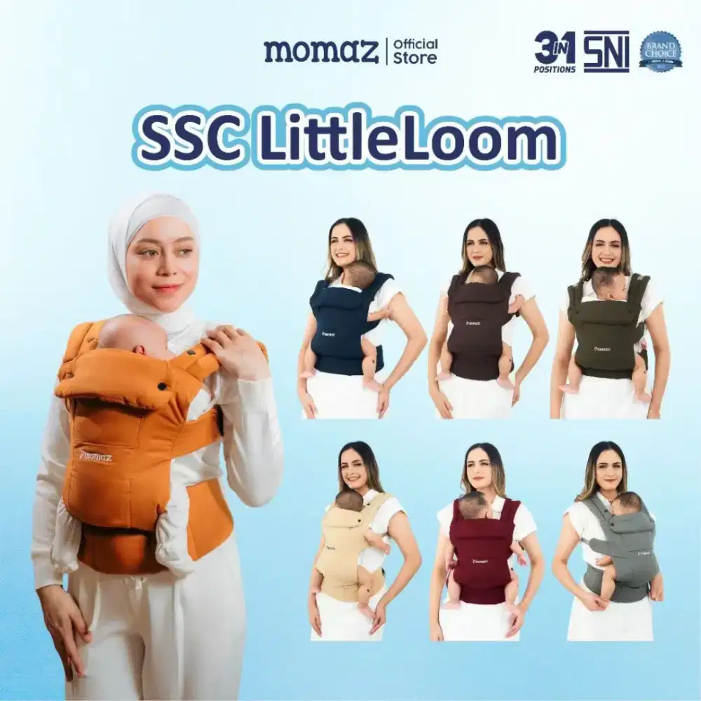 Momaz Gendongan Bayi SSC M Shape 3in1- Gendongan Bayi Newborn