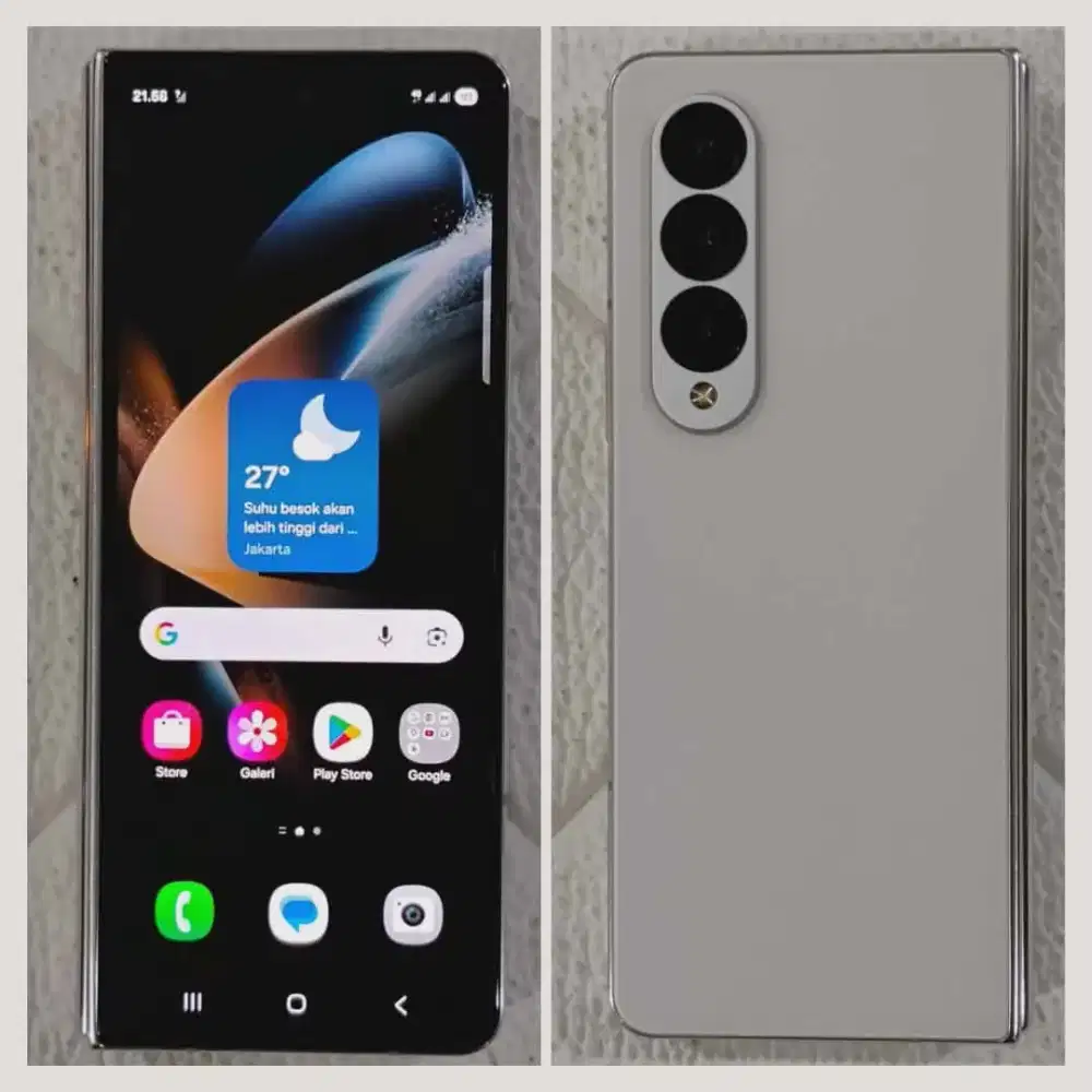 SAMSUNG Z FOLD 4 SEIN RAM 12/512 FULLSET SUPER MULUS NO MINUS