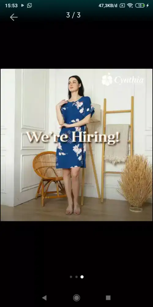 Di butuhkan SPG Event /Bazaar