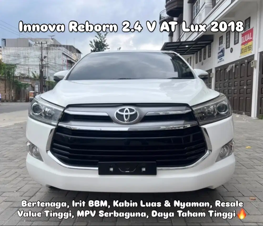 (TDP 51 JUTA!) Toyota Innova Reborn 2.4 V Automatic Lux Silver 2018