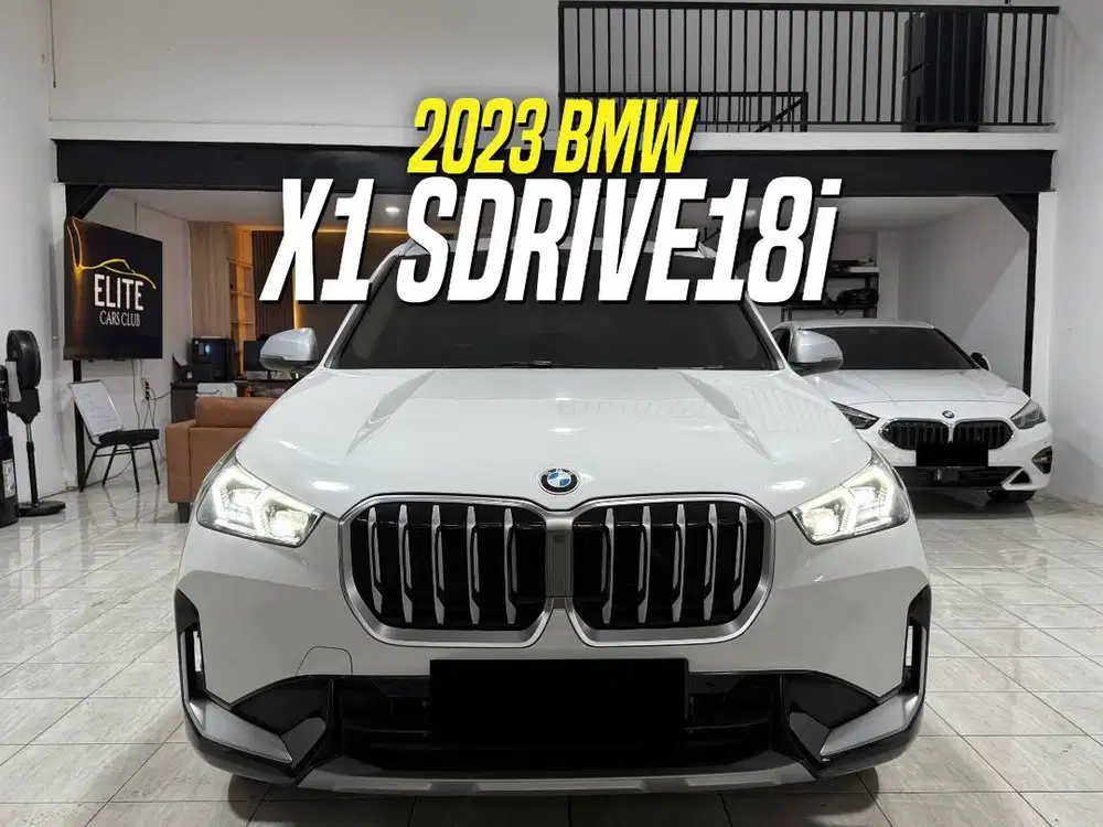 BMW X1 sDrive18i U11 2023 White on Black Putih sDrive
