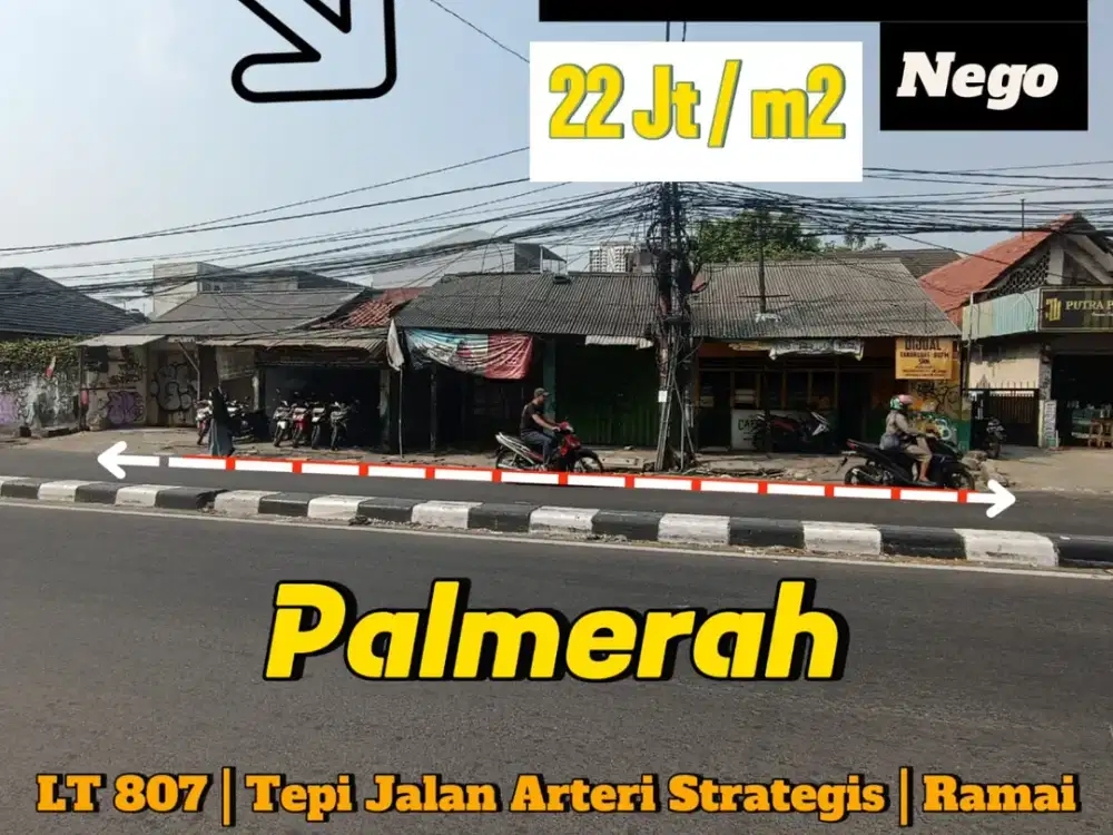 JUAL CEPAT ~ Tanah Komersil Palmerah, Jakarta Barat