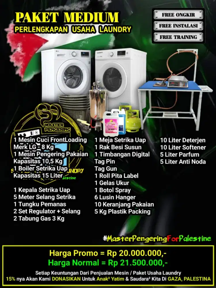 PALING LARIS|PAKET USAHA LAUNDRY|MESIN CUCI