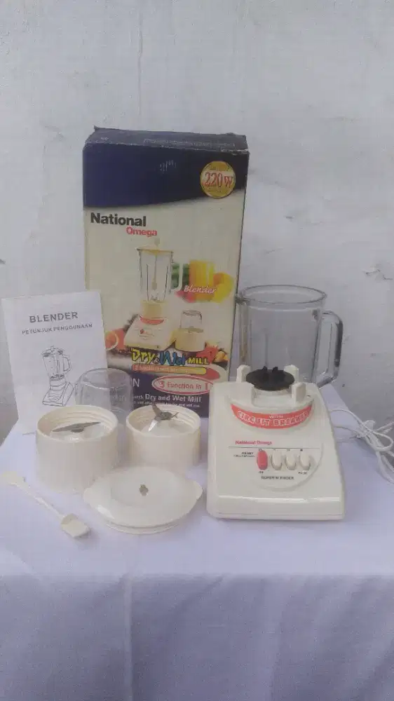 DIJUAL BLENDER KACA MERK NATIONAL OMEGA