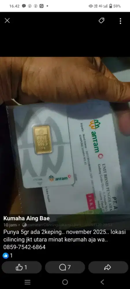 Antam 5gr, 2025 fress