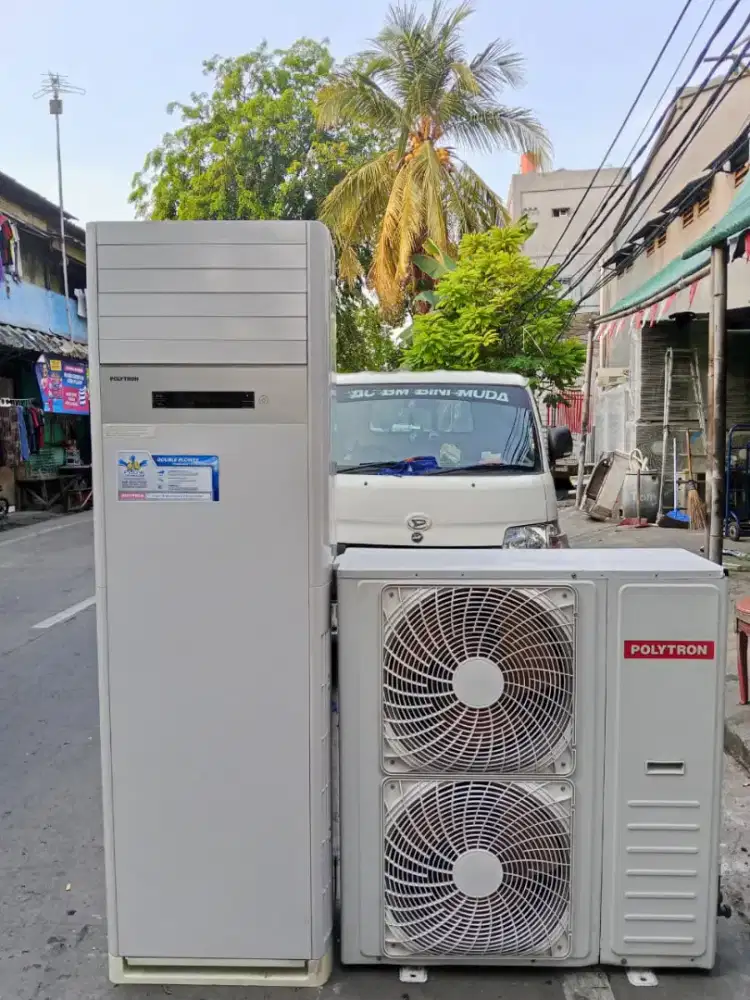 Ac Standing Floor Polytron 5 PK R 410 second + Free Sejabotabek