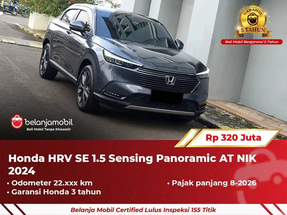 [ GARANSI 5TH ] Honda HRV HR-V HR V SE 1.5 Sensing Panoramic 2024/2025
