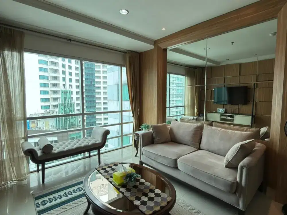 Dijual Apartemen Sahid Sudirman Tipe 2 Kamar Tidur Furnished