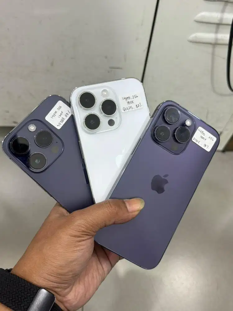 Iphone 14 pro 256Gb second ibox ready kondisi mulus no minus fullset