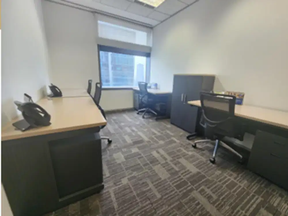 Sewa Kantor Premium Fully Furnished 4 Pax di Sampoerna Strategic Tower Dekat MRT
