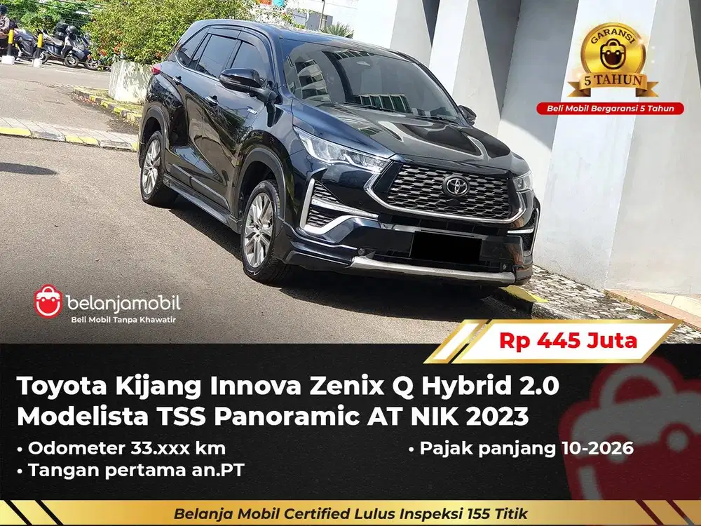 [GARANSI 5TH] Toyota Innova Zenix Q Hybrid 2.0 Modelista TSS 2023/2024