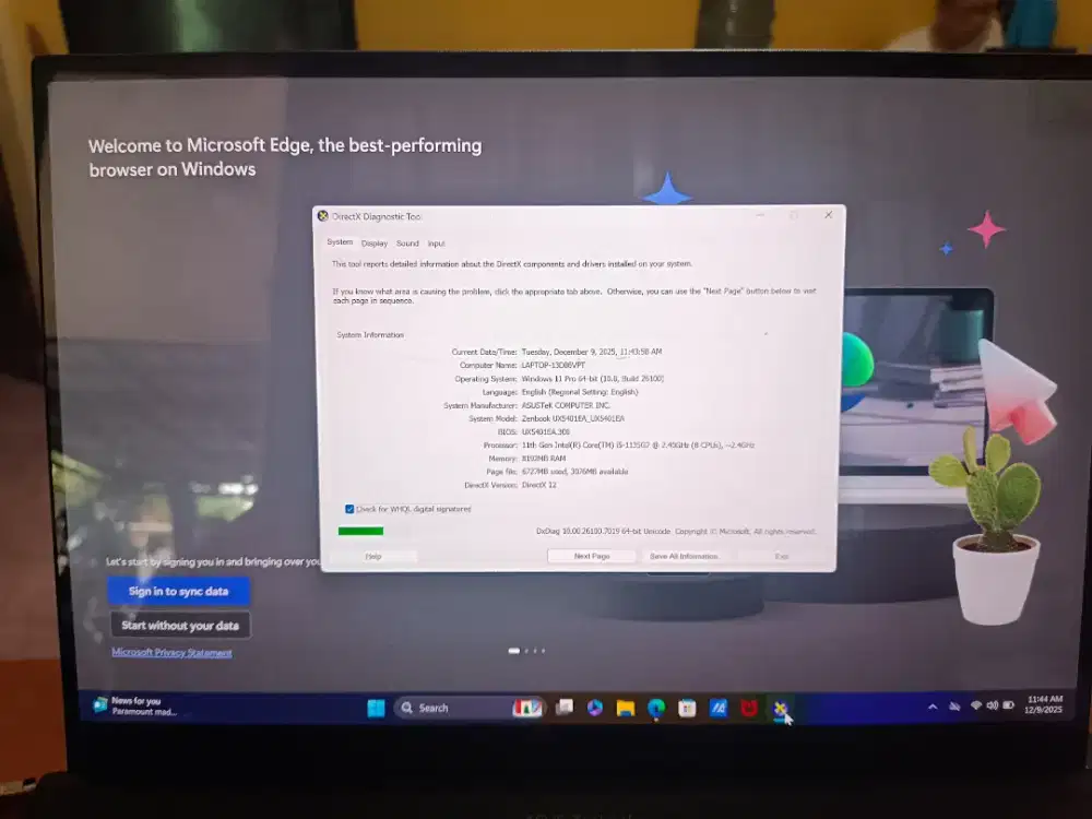 ASUS ZENBOOK UX5401EA OLED TOUCH SCREEN HARMAN KARDON