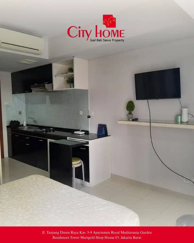 Dijual Murah Apartemen Studio Royal Mediterania Garden (Jakarta Barat)