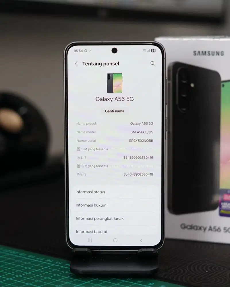 Samsung A56 Resmi SEIN 8/256GB Graphite - Second Mulus Like New