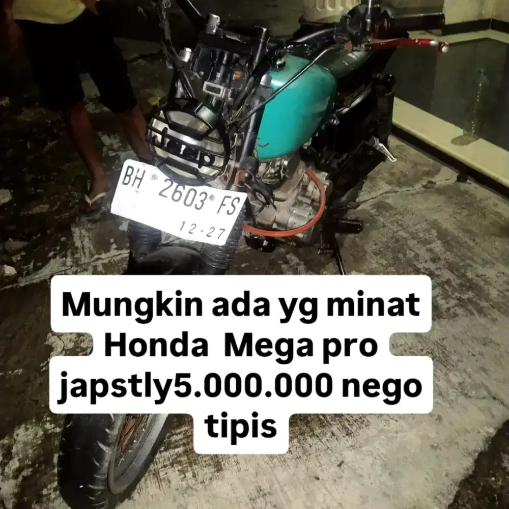 Di jual motor Honda Mega pro tahun 2006,ss bpkb jual cepat butuh uang