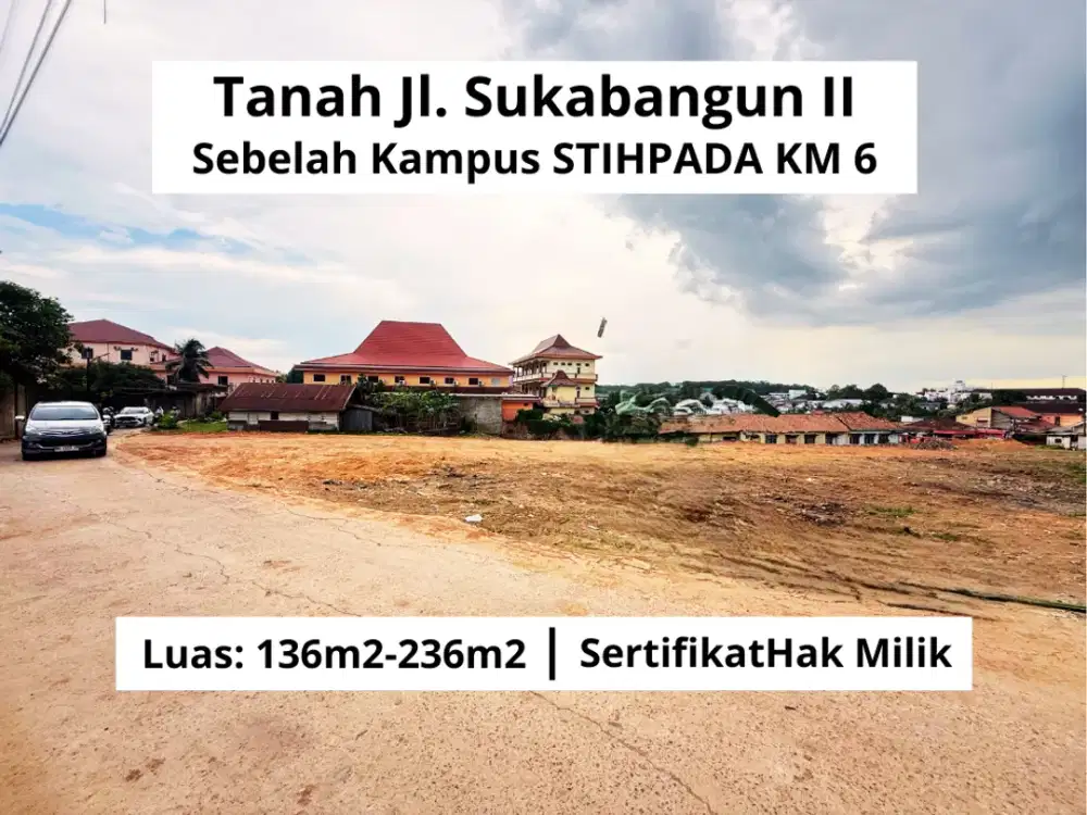 Dekat RSUD. Siti Fatimah Kavling Siap Bangun Sukabangun