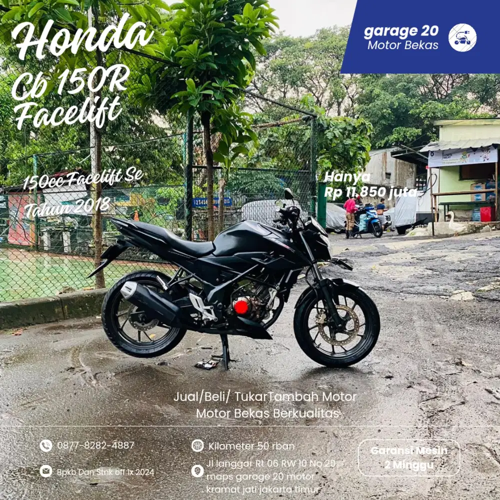 Honda Cb 150R Facelift Pgm_Fi Tahun 2018 Pajak off