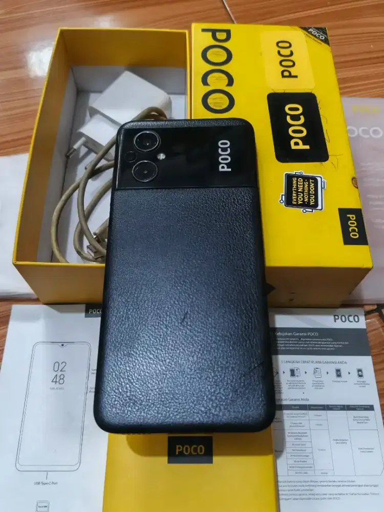Poco M5 Nfc 4+4/128 Fullset Ori