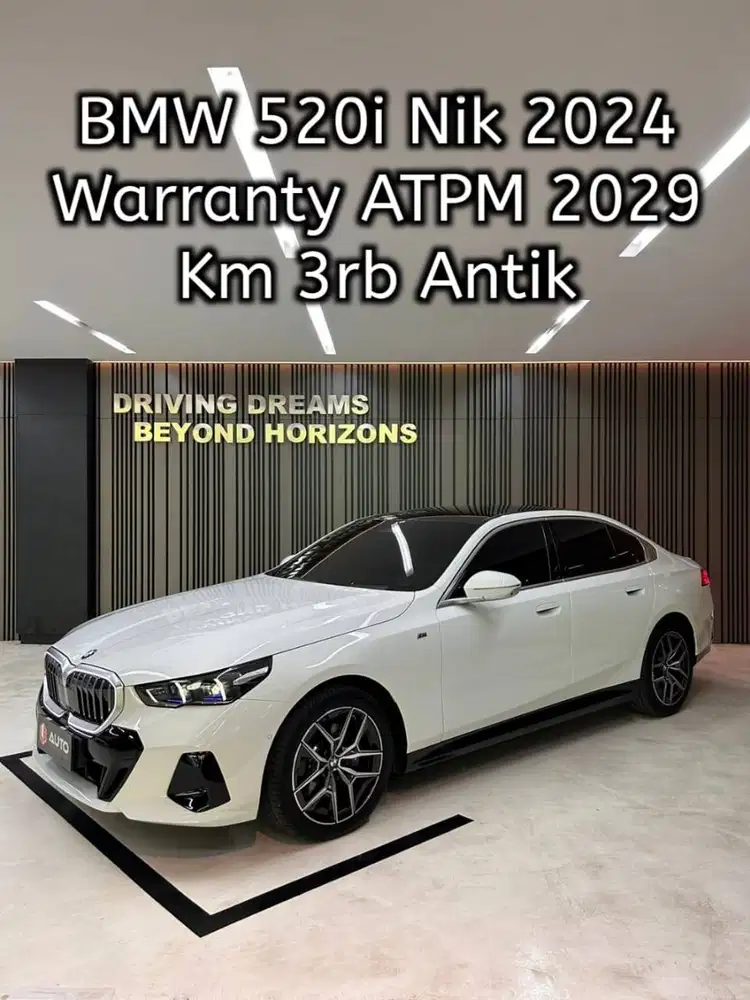 BMW 520i M-Sport 2025 New Model Putih Km3rb Nik 2024 B1298SAT