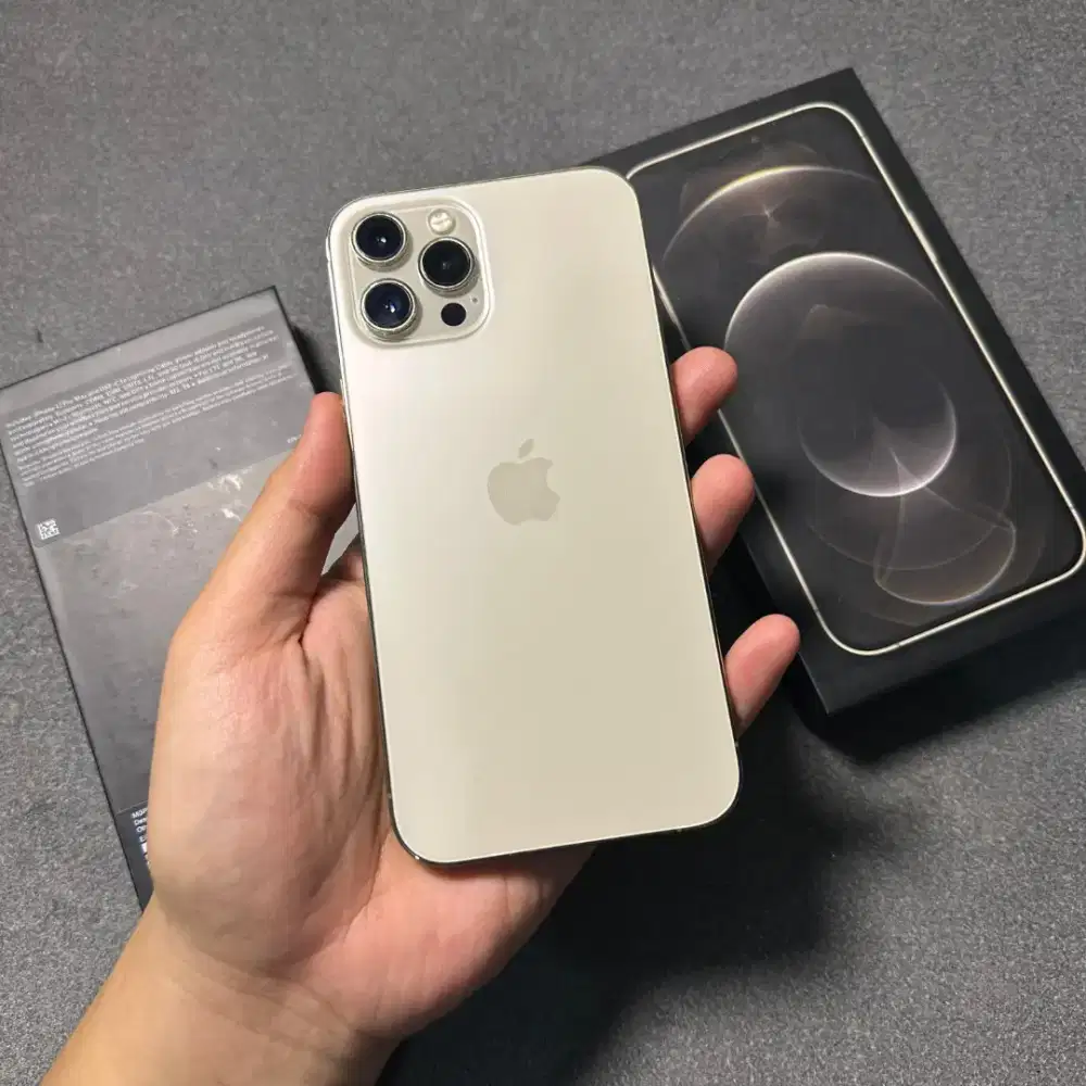 Iphone 12 promax 256 gb inter gold