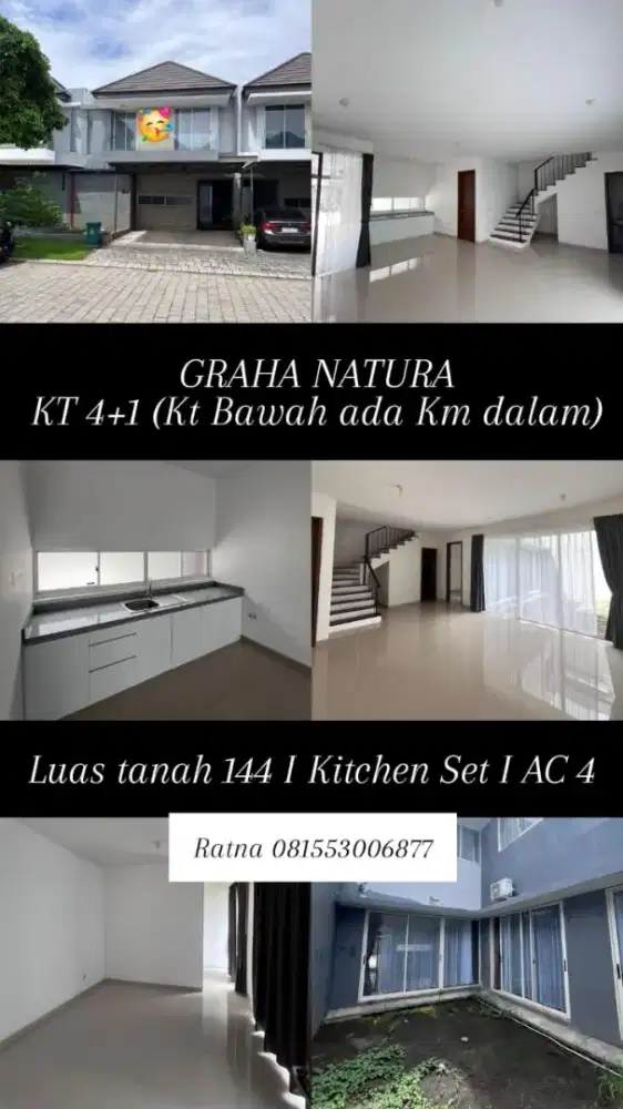 Dijual Rumah Graha Natura Cluster Edenia
dekat Rustic Market dan Lake)
