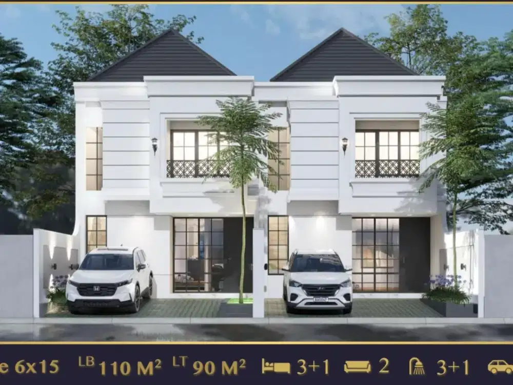 ZN79 Rumah Baru Modern Strategis Pondok Bambu Duren Sawit Jakarta Timur