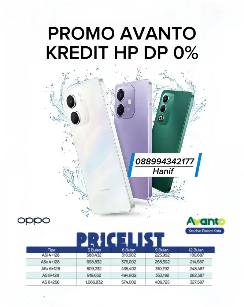 Kredit HP melalui AVANTO DP 0%