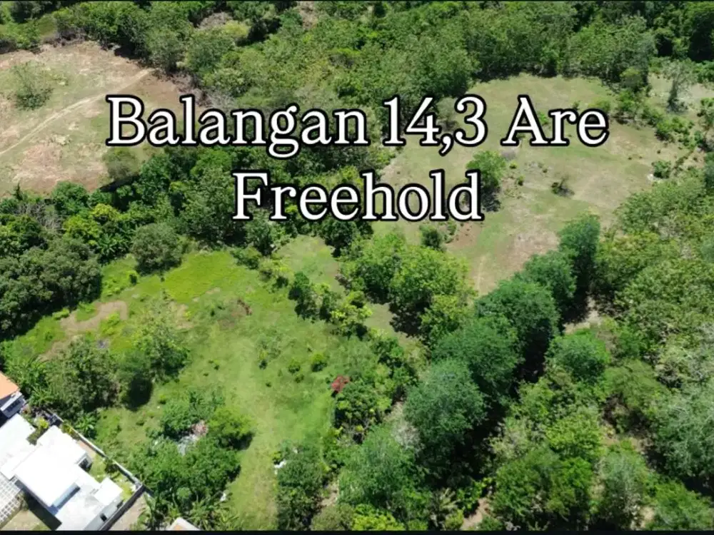 14,3 Are Balangan Beach Area Land – Yellow Zone, Freehold
