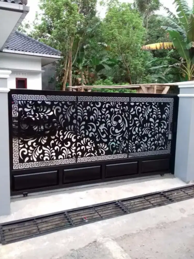 pagar cutting laser minimalis