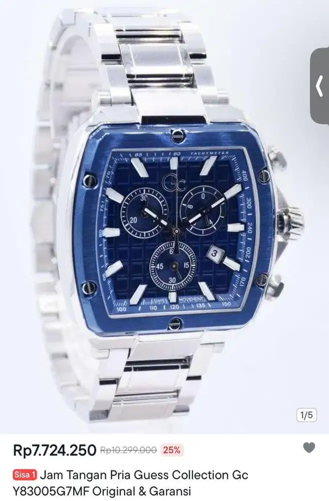 Jam tangan pria guest colection (GC)