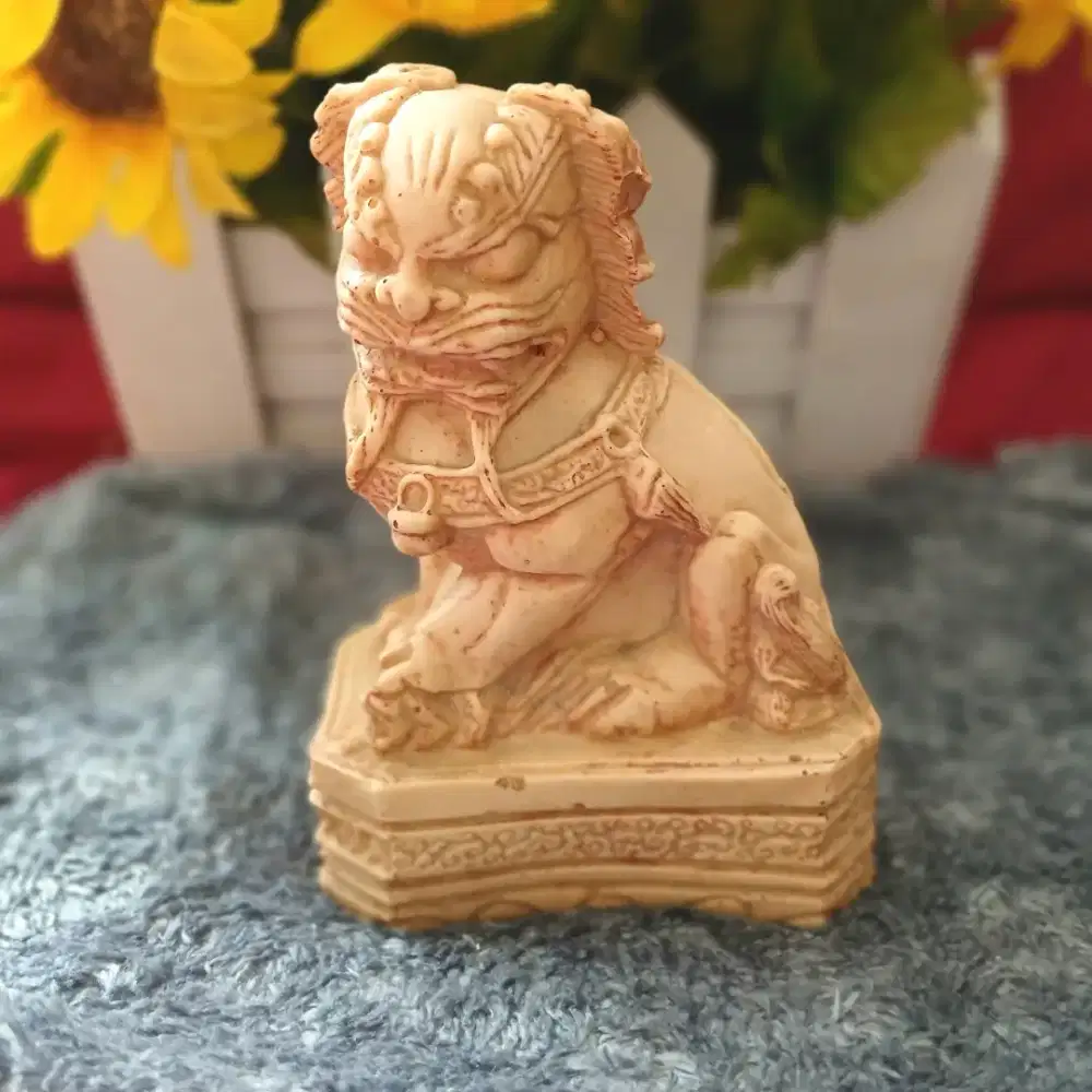 Patung Singa Foo Dog Fu Dog Chinese guardian lion statue buatan tangan