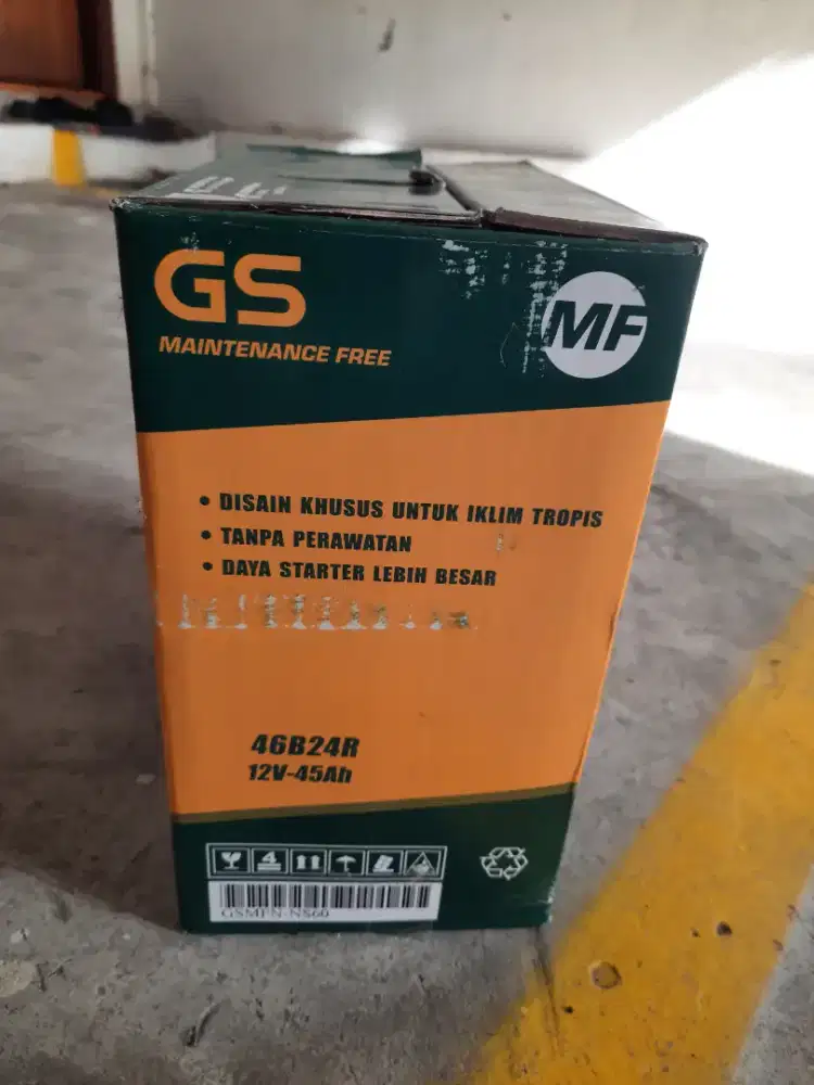 Aki Baru GS, 46B24BR, 12v45Ah